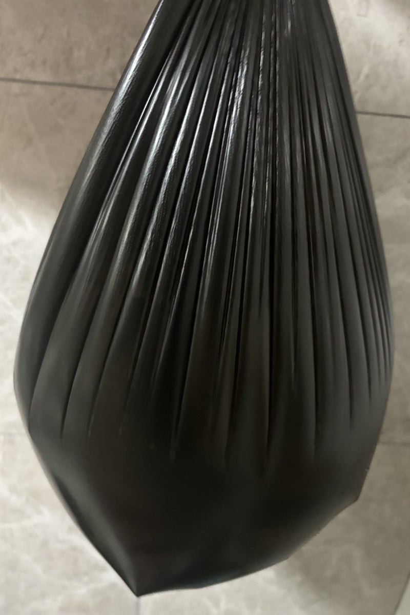 Heyla Black garbage bag, 5 rolls, size 45cm * 55cm，30 pieces per roll, a total of 150 pieces, sturdy and biodegradable heavy-duty disposable garbage bag, - Image 2