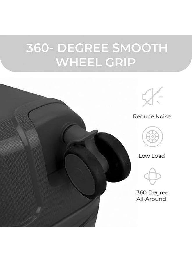 Scratch Resistant Polypropylene Travel Suitcase with 360° Silent Wheels, Lightweight Hard Shell Luggage for Easy and Smooth Travel - Image 4