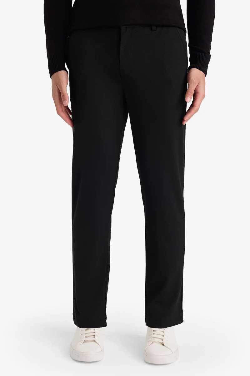 Defacto  Tailored Fit Regular Hem Trousers for Men | Best Price UAE