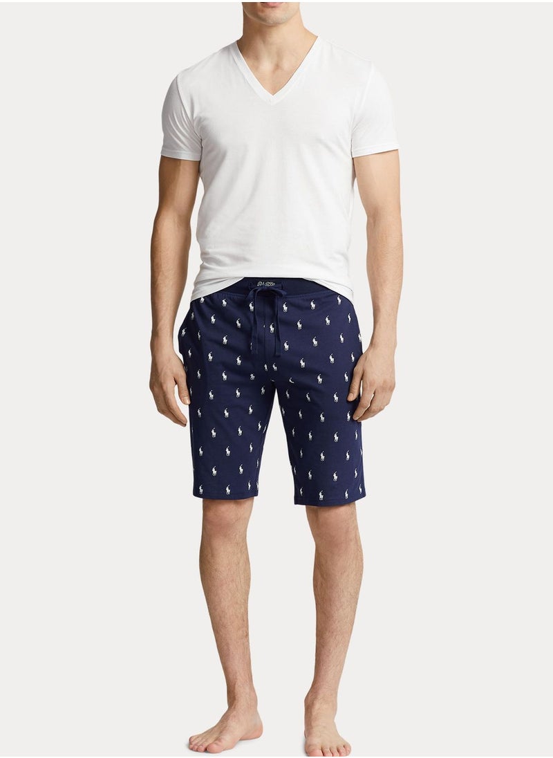 POLO RALPH LAUREN - Printed Drawstring Detailed Shorts - Image 1
