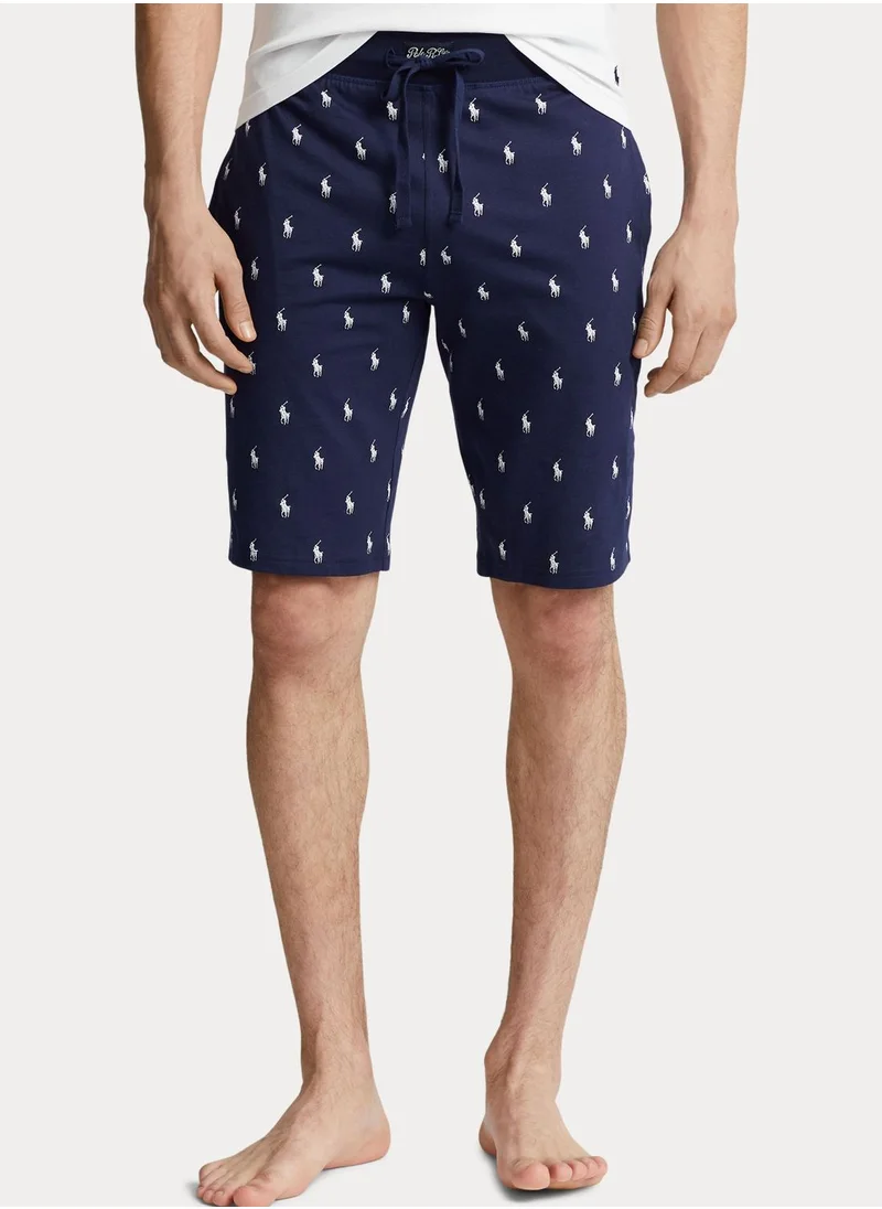 POLO RALPH LAUREN Printed Drawstring Detailed Shorts