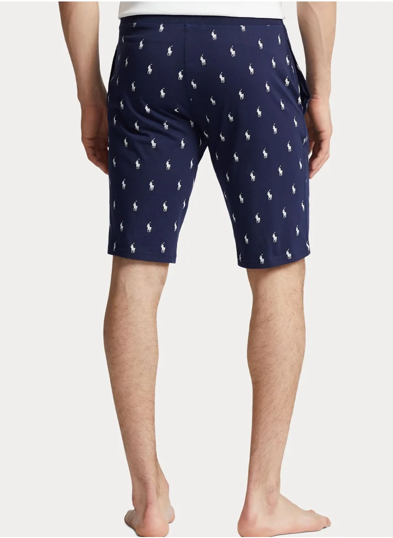 POLO RALPH LAUREN Printed Drawstring Detailed Shorts