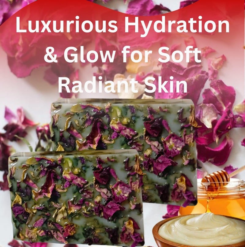 BOTANTICA Rose Petal Soap - Luxury Organic Soap with Shea Butter, Hydrating & Nourishing Formula, Ideal for Men & Women, Gentle for All Skin Types - Image 4