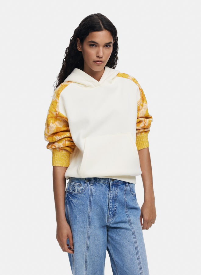 DESIGUAL Jacquard sleeve sweatshirt - Image 1