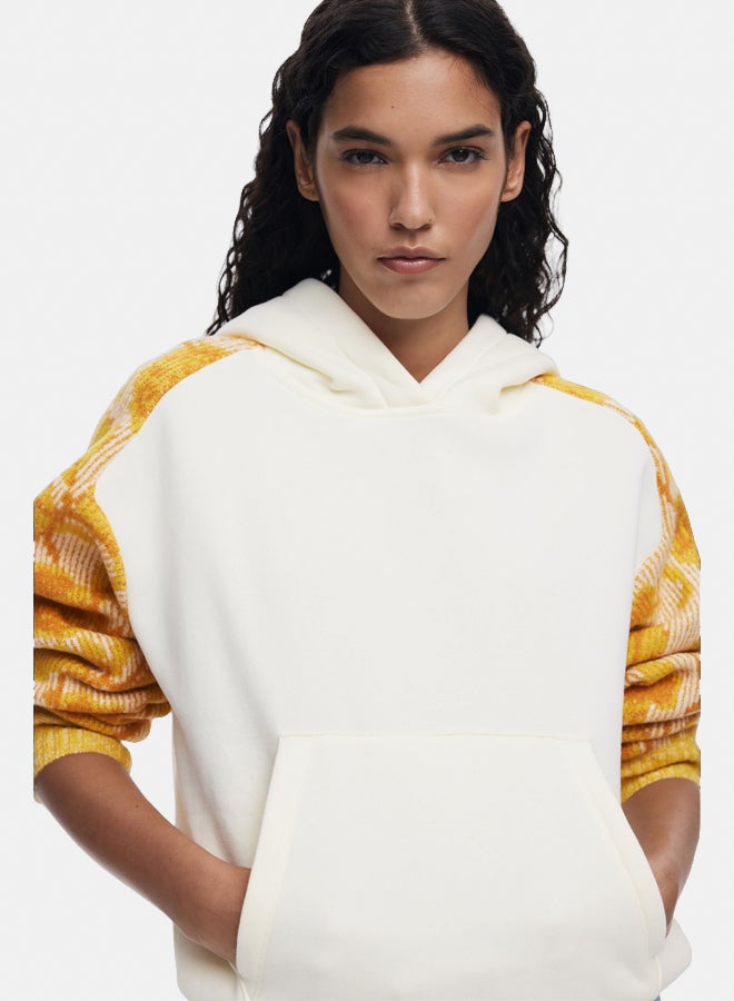 DESIGUAL Jacquard sleeve sweatshirt - Image 2