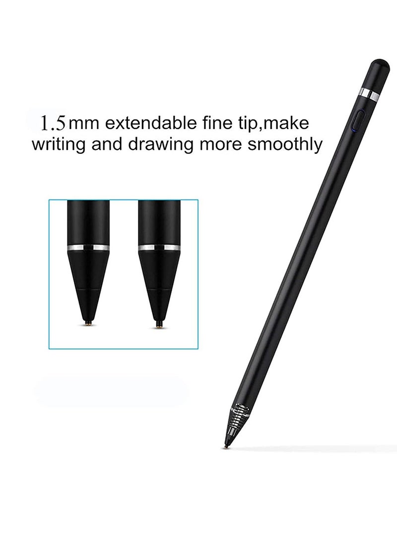 GREEN LION Touch Screen Stylus Pen by Green Lion, 1.45mm Fine Tip, 100mAh Battery, Micro USB Charging, Universal Compatibility for iOS & Android Devices  - Image 2