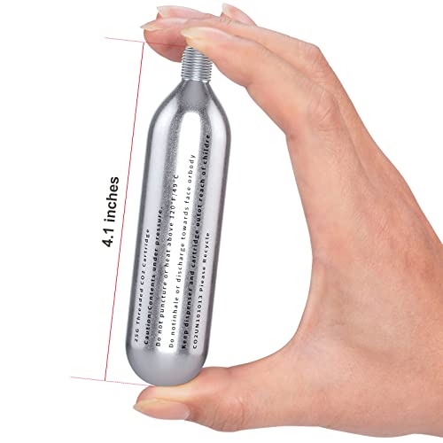 CXWXC خرطوشة CO2 مل threaded بسعة 16 جرام/25 جرام أو مضخة CO2 لإطارات الدراجات - خرطوشة لمضخة CO2 مع اتصال مل threaded، مضخة CO2 للدراجات على الطرق والجبال - Image 2