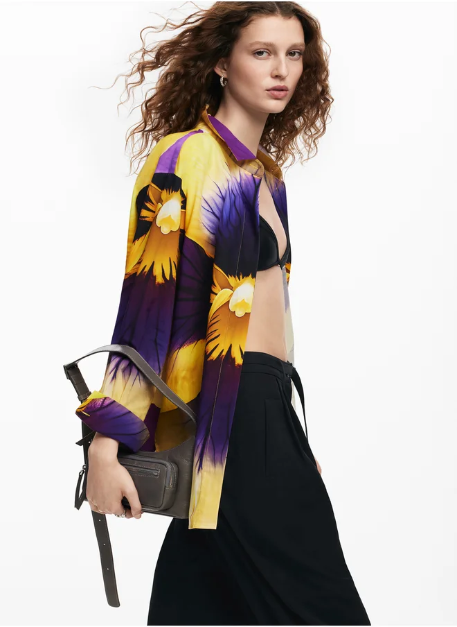 DESIGUAL Woman Woven Shirt Long Sleeve