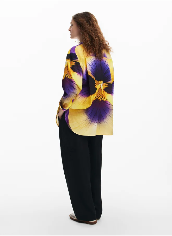 DESIGUAL Woman Woven Shirt Long Sleeve