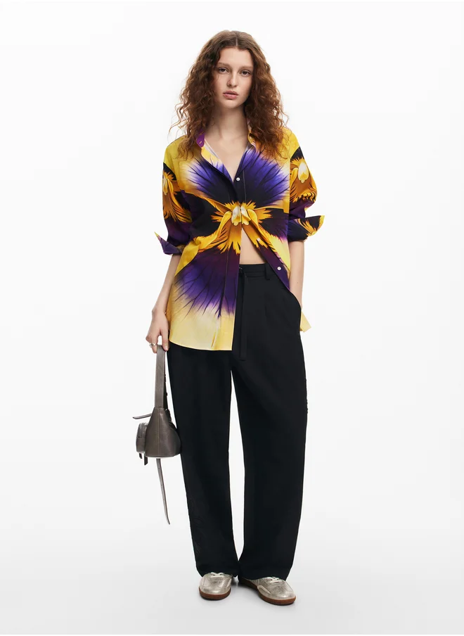DESIGUAL Woman Woven Shirt Long Sleeve