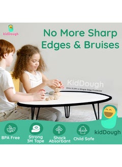 KidDough Baby Proofing U-Shape Safety Strip - 2 Meters, Furniture Edge Protector For Kids, For Furniture Thickness Less Than 2 Cm, Corner Protector For Sharp Edges, Baby Safety Products, Black  - Image 3