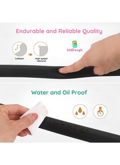 KidDough Baby Proofing U-Shape Safety Strip - 2 Meters, Furniture Edge Protector For Kids, For Furniture Thickness Less Than 2 Cm, Corner Protector For Sharp Edges, Baby Safety Products, Black  - Image 4