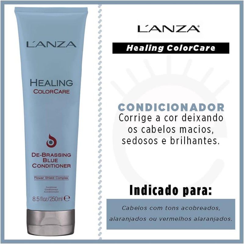 Healing ColorCare Ultra DeBrassing Professional Blue Conditioner  Color Toning Haircare to Eliminate Unwanted Brassiness Sulfatefree Formula (845 Fl Oz)