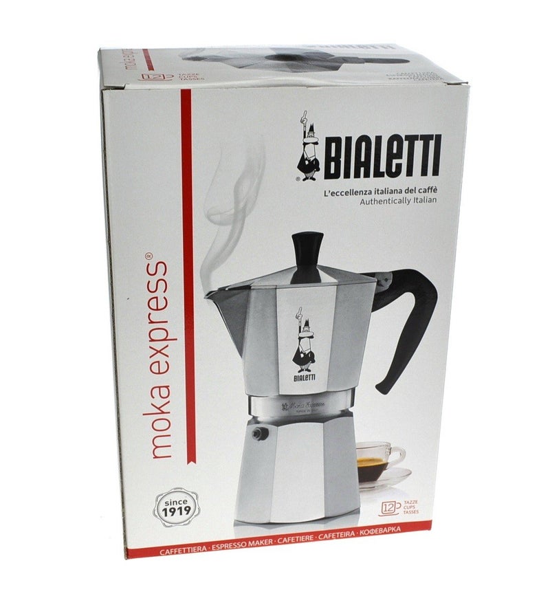Bialetti - Moka Express: Iconic Stovetop Espresso Maker, Makes Real Italian Coffee, Moka Pot 12 Cups (22 Oz - 670 Ml), Aluminium, Silver - Image 3