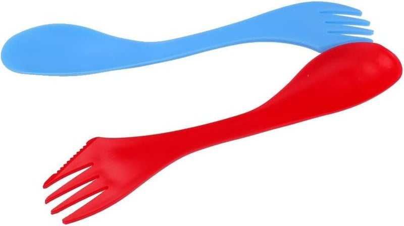 klarako 12 Pack Sporks, Durable & Sporks, Multi-Colors & Combo Utensils, Flatware Mess Kit for Camping & Outdoor Activities - Image 1