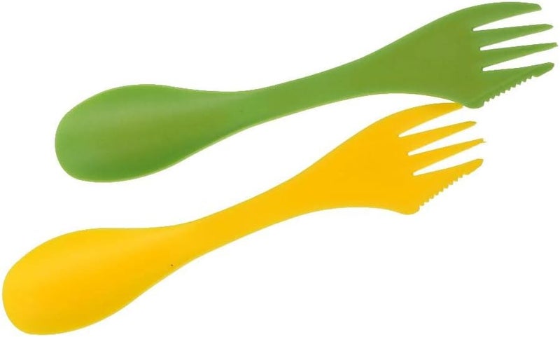 klarako 12 Pack Sporks, Durable & Sporks, Multi-Colors & Combo Utensils, Flatware Mess Kit for Camping & Outdoor Activities - Image 4