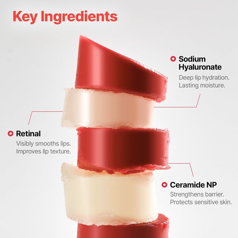 Dr.Different Retinal Lip Balm Clear, Anti-Wrinkle Lip Treatment with Deep Hydration & Long-Lasting Moisture, K-Skincare made by Korean Dermatologist, 0.14oz - Image 5