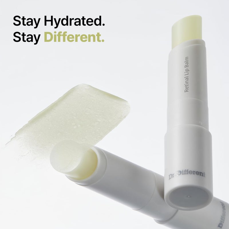 Dr.Different Retinal Lip Balm Clear, Anti-Wrinkle Lip Treatment with Deep Hydration & Long-Lasting Moisture, K-Skincare made by Korean Dermatologist, 0.14oz - Image 2