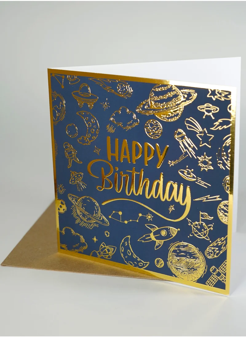 Share the Love Greeting Card | BIRTHDAY | HAPPY BIRTHDAY | Universe Foil Card