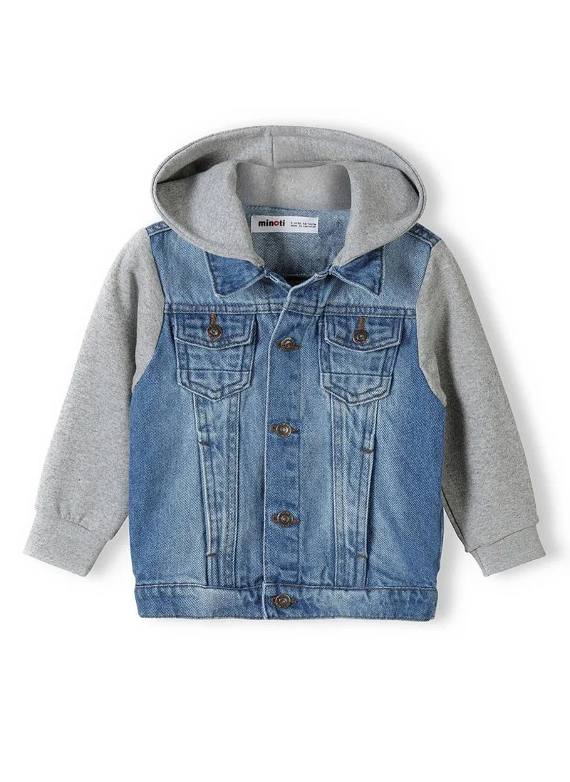 MINOTI Kids Denim Hooded Jacket