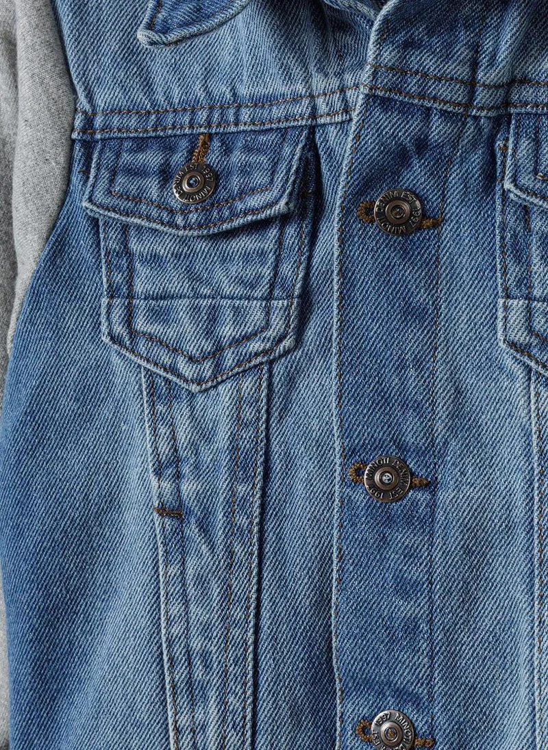 MINOTI Kids Denim Hooded Jacket