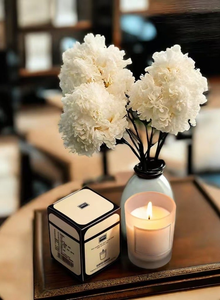 100% Natural Ingredients -Scented Candles / Aromatherapy Candle  (50g White Cup) Gift Set for Women for Home Scented,Natual Soy Candles Gifts for Anniversary, Birthday, Mother's Day, Bath,Spa, Meditation Cultivation Atmosphere   Cultivation Atmosphere  - Oud & Agarwood - Image 2