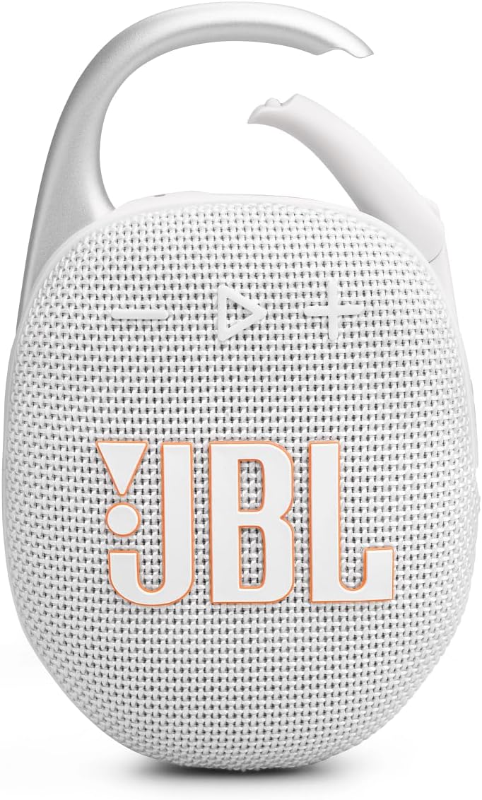 JBL Clip 5 Waterproof Bluetooth Speaker – Ultra-Portable, 12H Playtime, AURACAST (Multi-Speaker Connectivity), JBLCLIP5WHT, White - Image 3