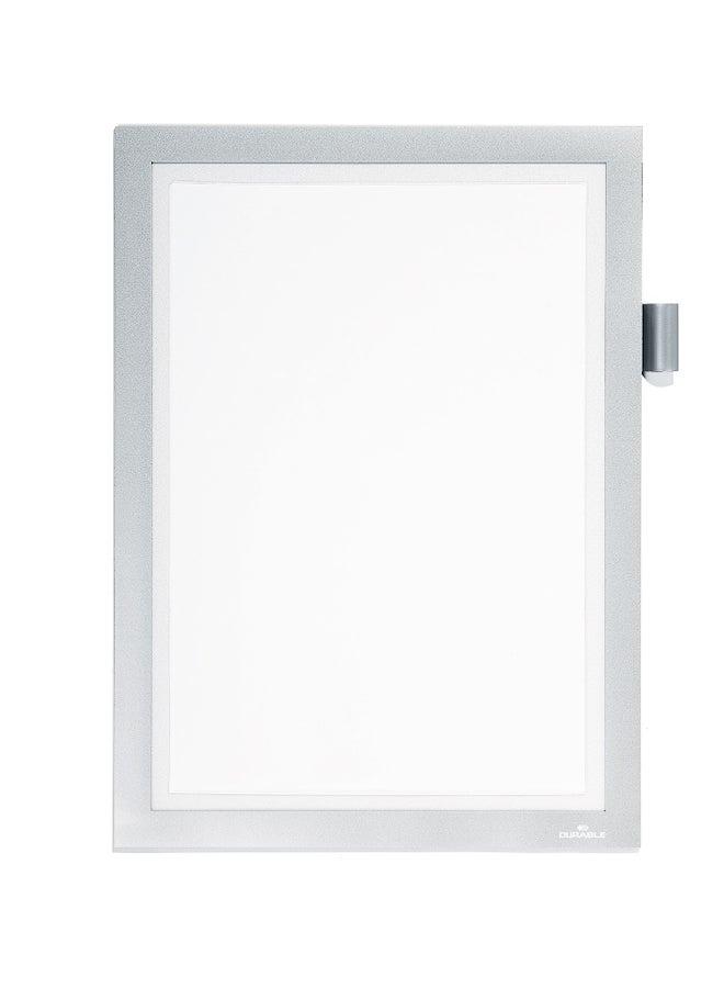 Durable Magnetic A4 File Folder Holder, Glass-Mount Document Frame for Cleaning Rotas & Registration Forms | Writeable A4 insert with pen holder, anti-glare, read both sides, Made in Germany - Image 1