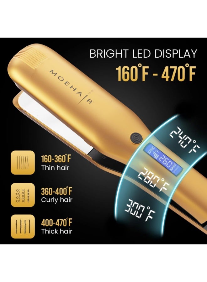 MoeHair Mohair Tourmaline Hair Straightener Wet & Dry - Image 4