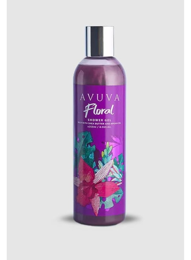 Avuva Avuva Floral Shower Gel Whit Shea Butter &  Argan Oil 253 ML - Image 2
