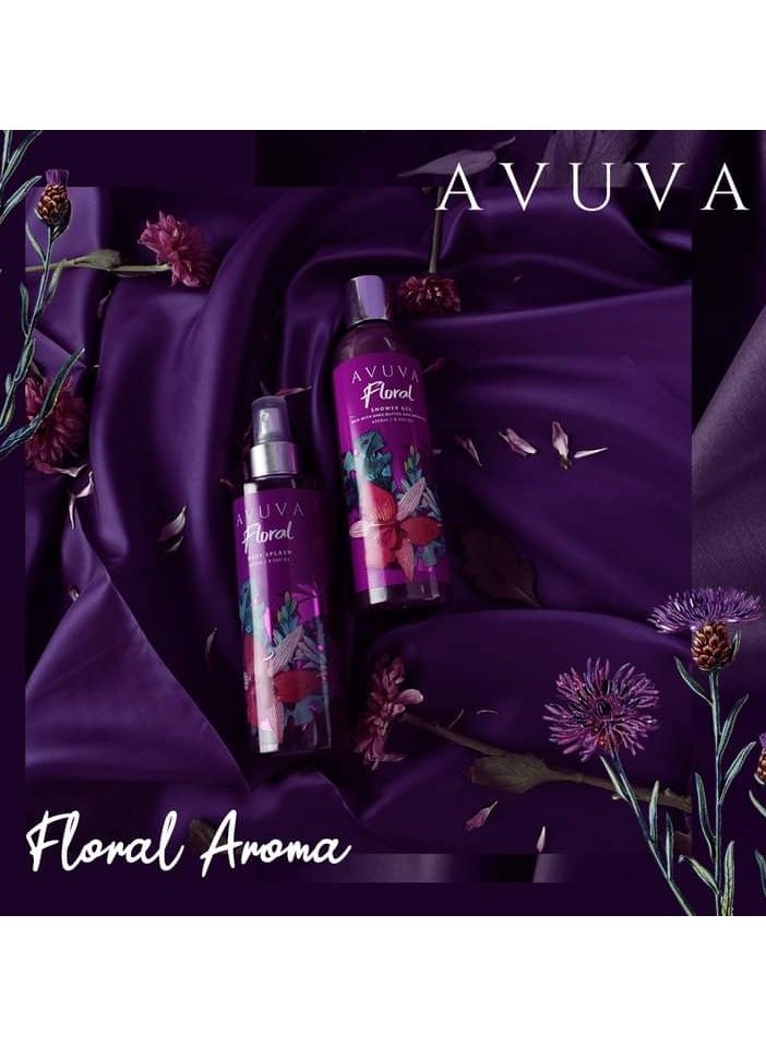 Avuva Avuva Floral Shower Gel Whit Shea Butter &  Argan Oil 253 ML - Image 4