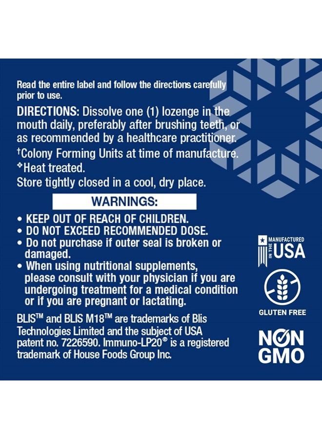 Life Extension فلوراسست لصحة الفم - بروبيوتيك لصحة الفم مع S. Salivarius BLIS M18 - مكمل صحة الفم والأسنان - مرة واحدة يوميًا - خالي من الجلوتين، نباتي - 30 حبة - Image 3