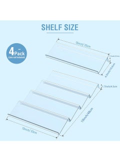 Uwals Spice Drawer Organizer, Acrylic Spice Rack Organizer for Kitchen Drawer, 4 Slanted Tier Expandable Drawer Inserts for Spices, for Cabinet  - Image 2