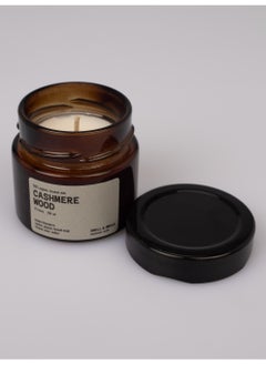 Generic Scented Candle in Amber Glass Jar 100ml – CASHMERE WOOD, Natural Coconut Soy Wax, Wooden Crackling Wick, Warm Woody Aroma, IFRA & REACH Certified  - Image 5