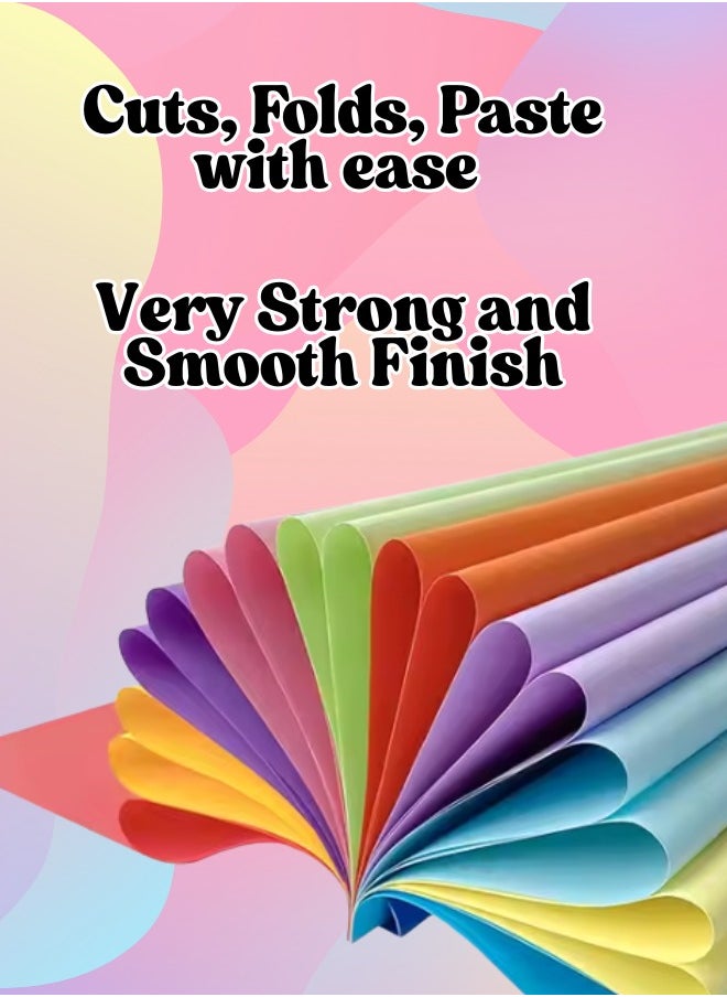 Generic 100 Sheets A4 Size Multi Color Paper -  Colored Page – 100 Sheets – 5 Bright Assorted Colors for Craft, Printing, Office Use, DIY Projects, School Art Activities, Scrapbooking, and Invitations – Colorful Copier Paper - Color A4 Paper - A4 Paper  - Image 4