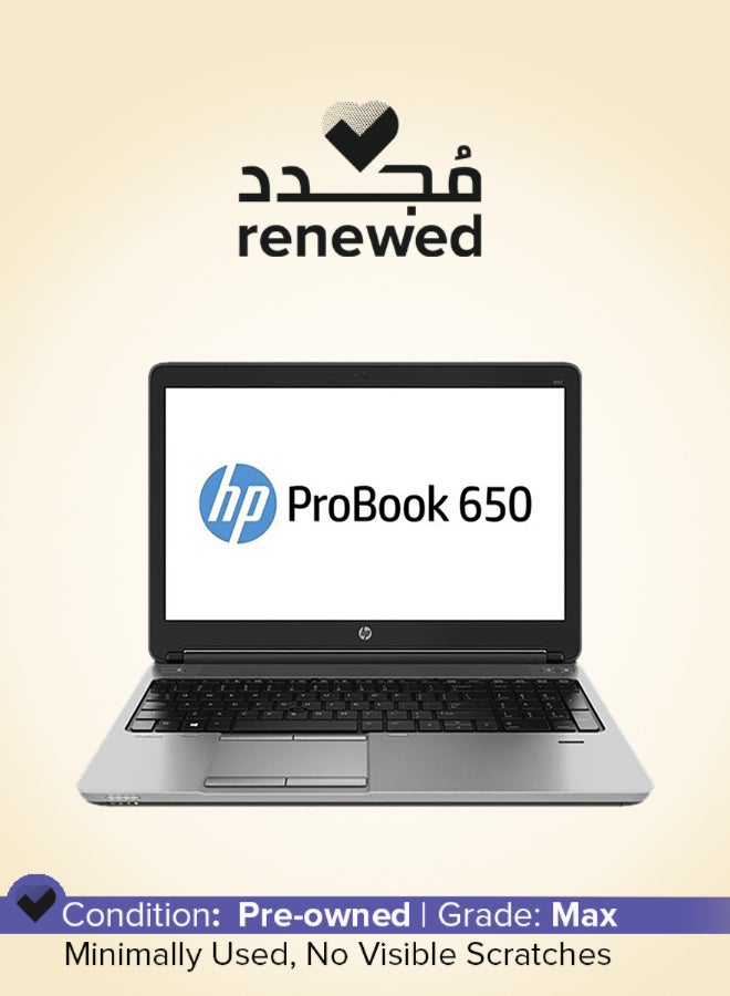HP Renewed - Probook 650 G1 (2014) Laptop With 15.6-Inch Display,Intel Core i5 Processor/4th Gen/4GB RAM/256GB SSD/Intel HD Graphics Black - Image 1