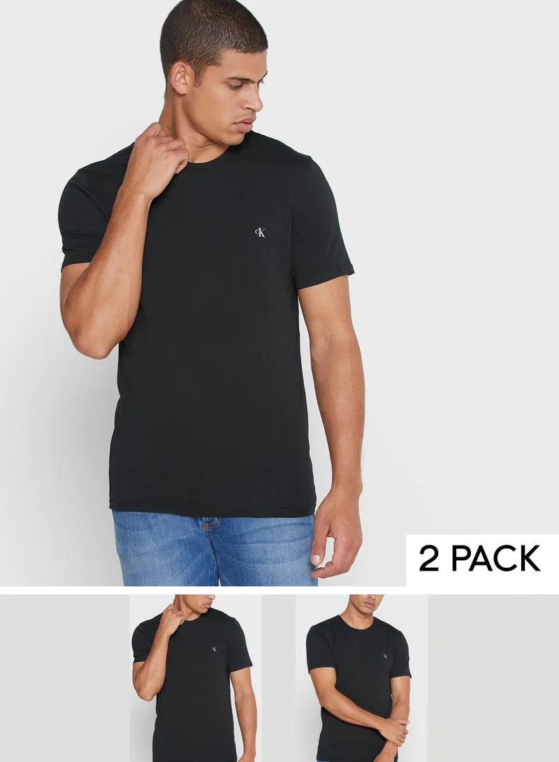 CALVIN KLEIN 2 Pack Essential Crew Neck T-Shirt