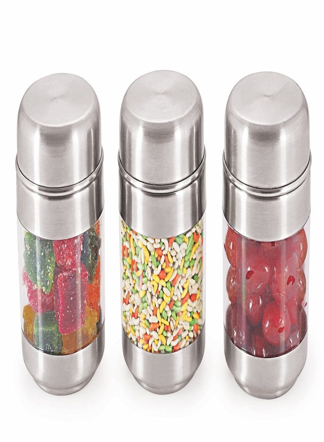 SMARTLOCK ECKO Stainless Steel Transparent See Through Container, Set of 6 (140 ml Each) - Image 2
