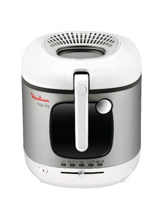 Deep Fryer | Mega |Large capacity | Removable Bowl | Autoatic Lid Opening System | Adjustable Thermostat | Viewing Window |  2 Years Warranty 2 kg 2100 W AM480027 White/Silver/Black - view 5