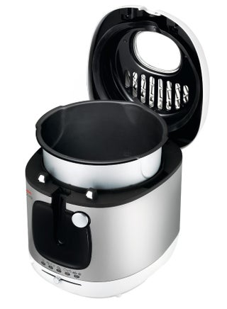 Deep Fryer | Mega |Large capacity | Removable Bowl | Autoatic Lid Opening System | Adjustable Thermostat | Viewing Window |  2 Years Warranty 2 kg 2100 W AM480027 White/Silver/Black - view 3