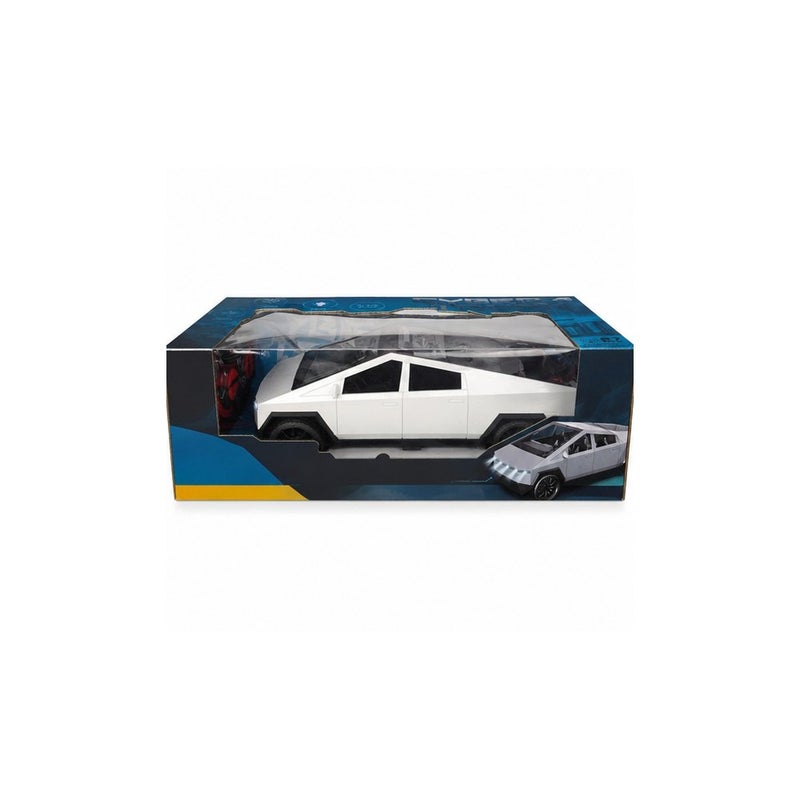 Jada Toys Motor Play | Toy Truck for Tesla Cybertruck, White Die-Cast Model Vehicle - Image 2