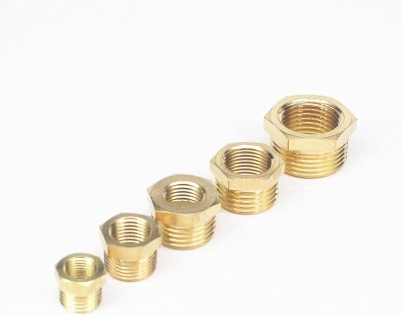 Brass M8x1 Female To M14x1 5 Male Reducer Fitting For Gas Water Fuel Pressure Gauge - Image 3
