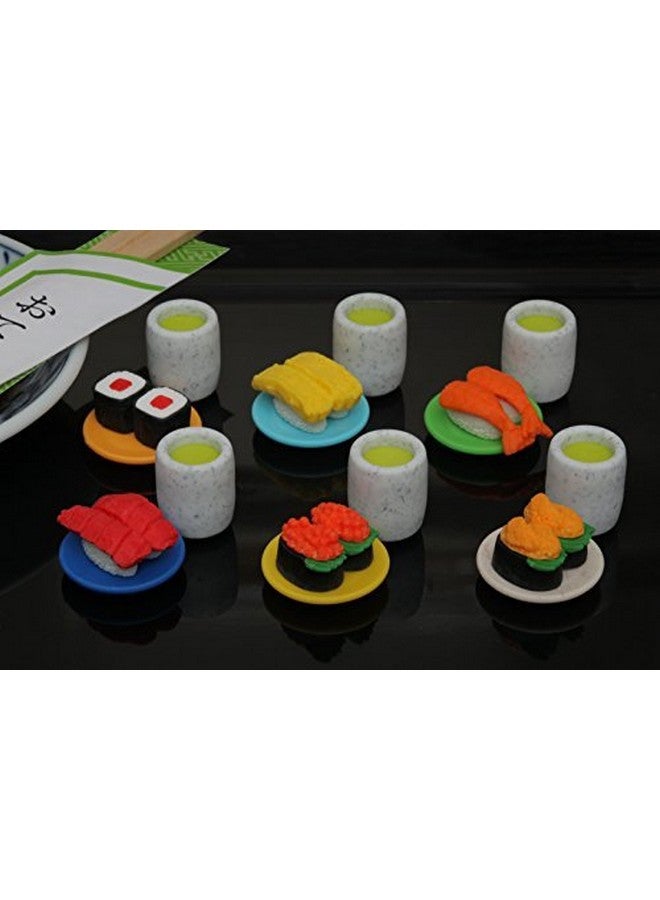 Iwako Japanese Erasers / Conveyor Belt Sushi 6Pcs - Image 1