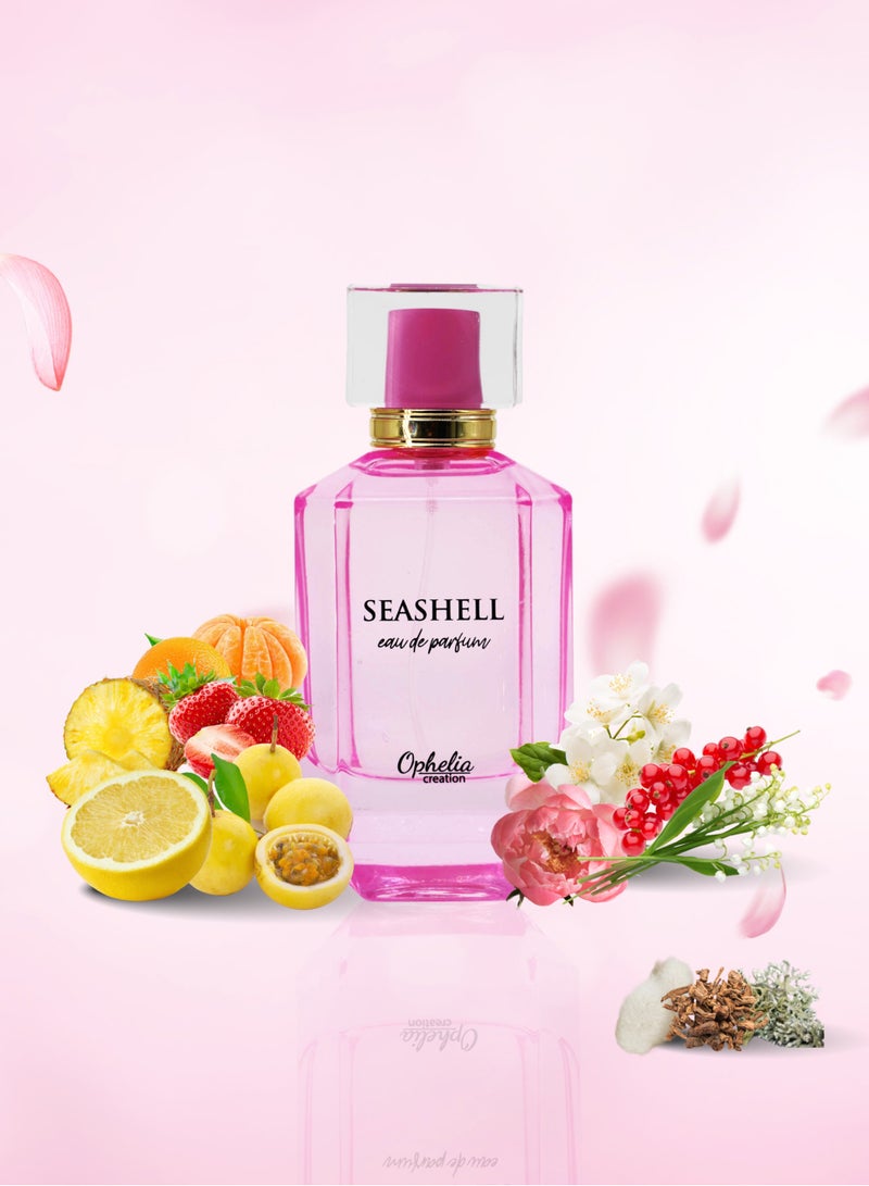 Grace Perfumes Seashell Eau de Parfum Fruity Floral Fragrance with Citrus and Berry Notes, Pink - Image 3