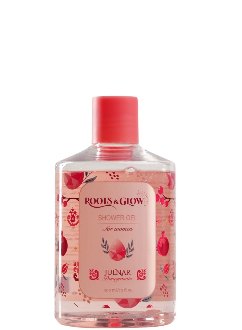 روتس اند جلو جل استحمام جُلنار للنساء من روتس اند جلو – تنظيف منعش وترطيب متألق - Image 1