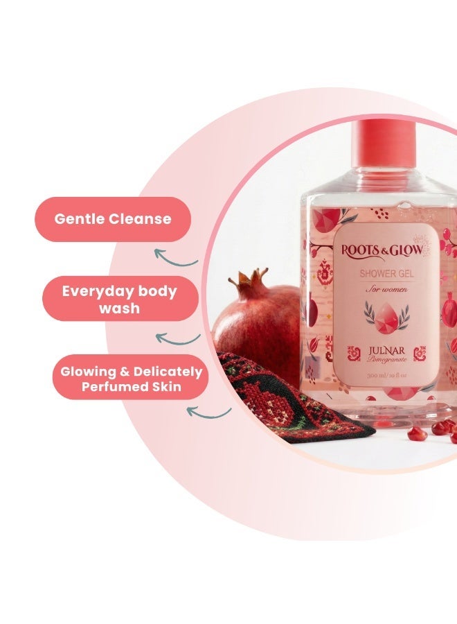 روتس اند جلو جل استحمام جُلنار للنساء من روتس اند جلو – تنظيف منعش وترطيب متألق - Image 2