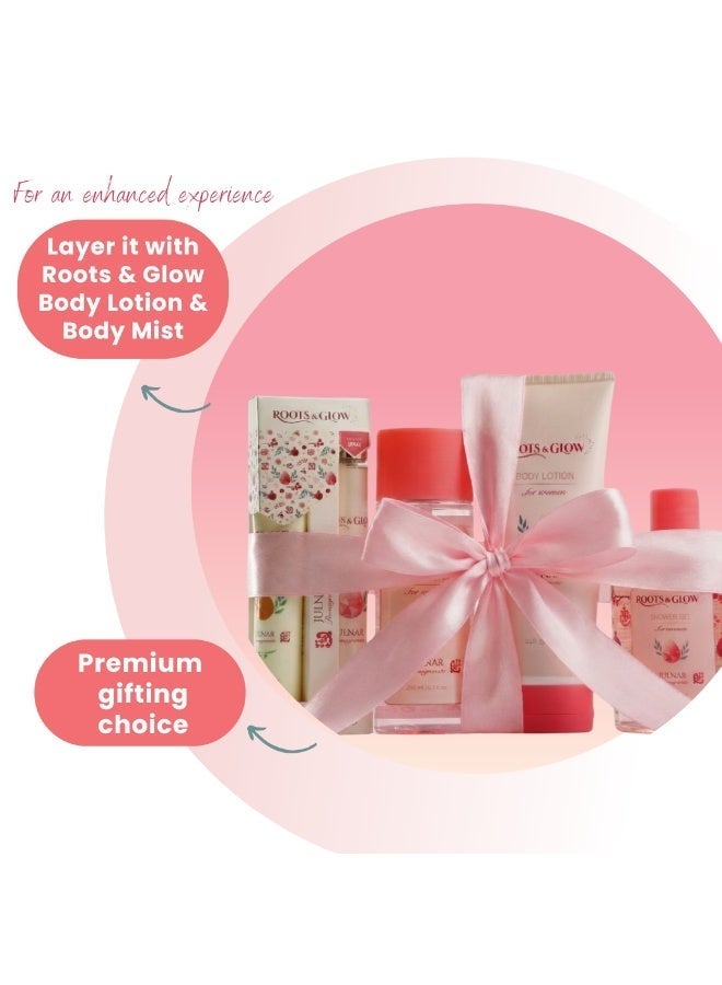 روتس اند جلو جل استحمام جُلنار للنساء من روتس اند جلو – تنظيف منعش وترطيب متألق - Image 4