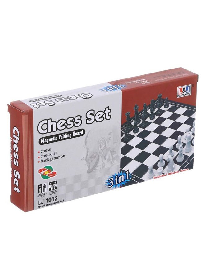 3-In-1 Magnetic Folding Chess Set - Image 2