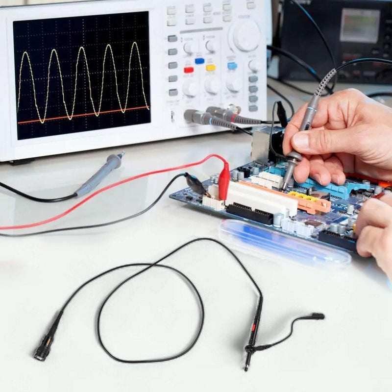 Oscilloscope Probe Kit 60MHz X1 X10 Attenuation with BNC and Crocodile Clip for Digital Oscilloscopes - Image 5