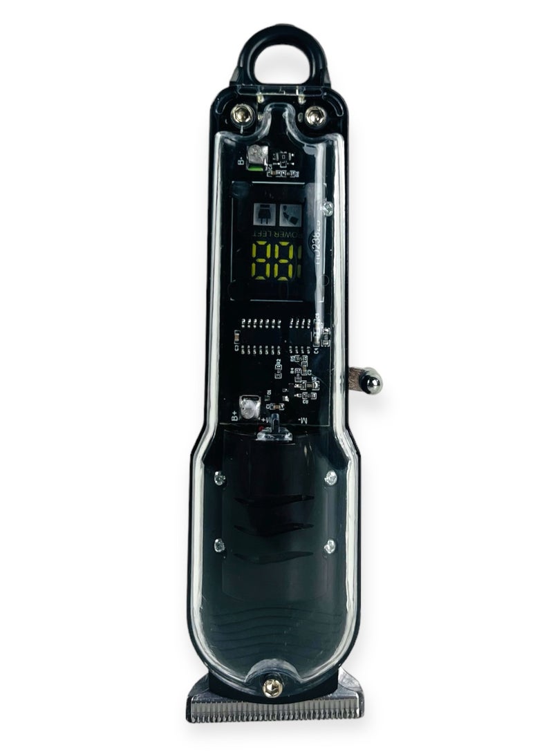 Zoom Plus ماكينة قص الشعر الاحترافية الشفافة القابلة لإعادة الشحن - Image 2